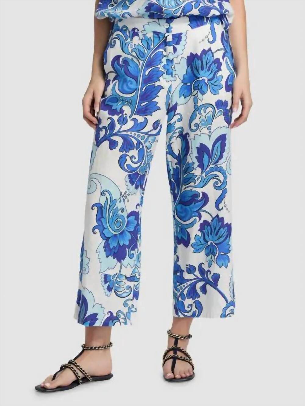 NEW JOHNNY WAS button detail cropped pant in naidda